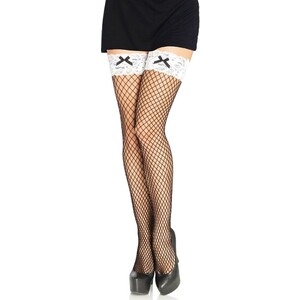 Leg Avenue Medias DE Red Sirvienta Francesa