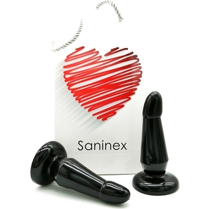 Saninex Devotion – Plug & Dildo Con Base Succión – Negro