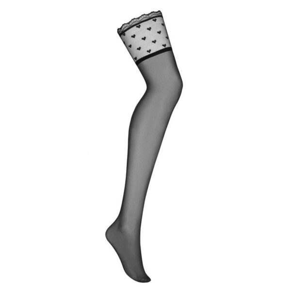 Heartia Medias DE Liguero Negro S/M - Imagen 2