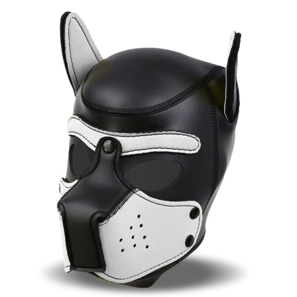 Hound Máscara DE Perro Neopreno Hocido Extraíble Negro/blanco Talla Única - Imagen 2