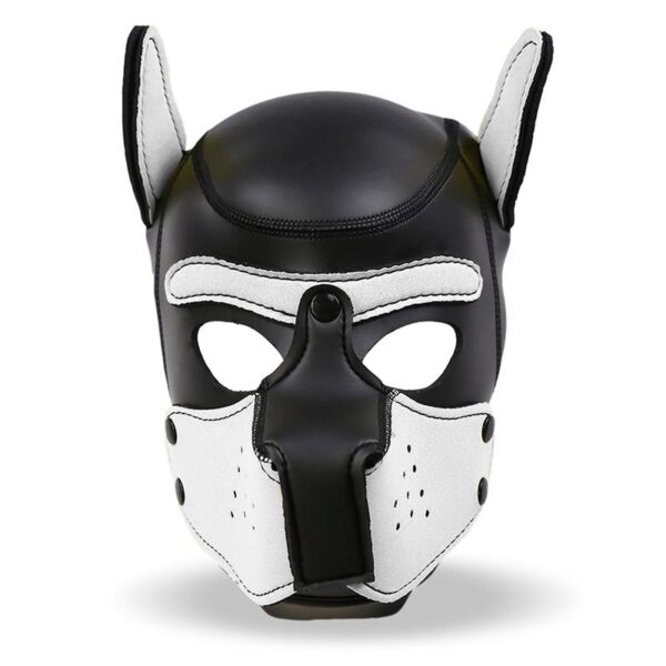 Hound Máscara DE Perro Neopreno Hocido Extraíble Negro/blanco Talla Única - Imagen 3