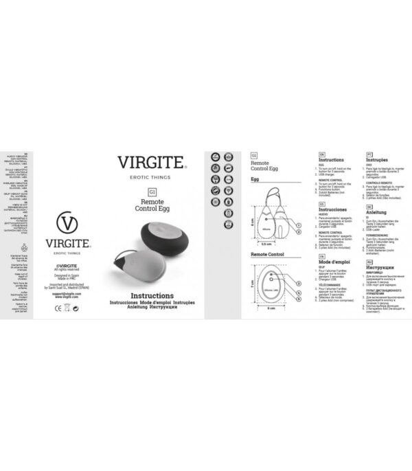 Huevo Vibrador G1 Recargable Azul - Imagen 5
