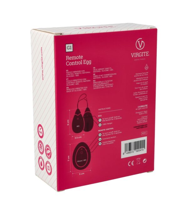 Huevo Vibrador G1 Recargable Negro - Imagen 7