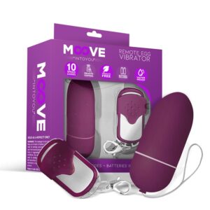 Huevo Vibrador Con Control Remoto Dark Purple