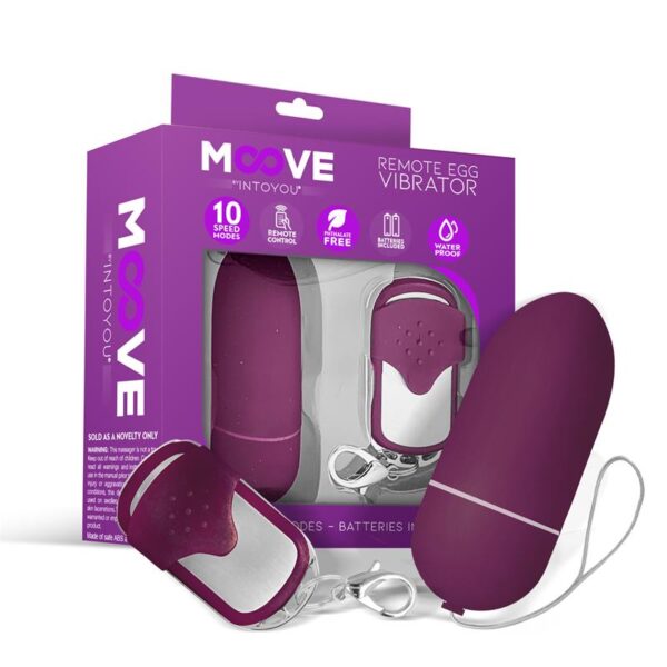 Huevo Vibrador Con Control Remoto Dark Purple