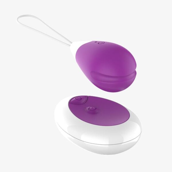 Huevo Vibrador Con Control Remoto Usb Púrpura - Imagen 2