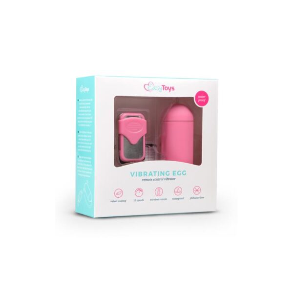 Huevo Vibrador Control Remoto 10 Funciones Rosa - Imagen 6