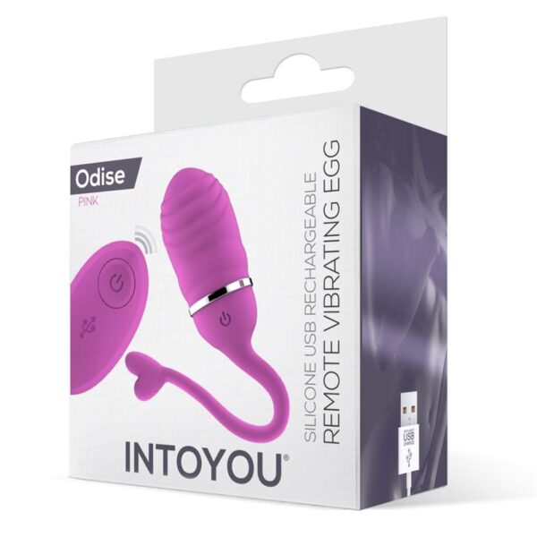 Huevo Vibrador Control Remoto Odise Usb Silicona Rosa - Imagen 2