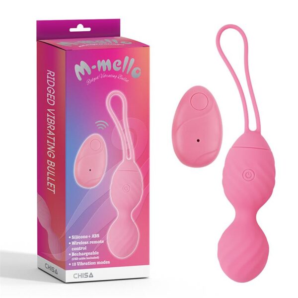 Huevo Vibrador Control Remoto Ridged Usb Silicona 7.4