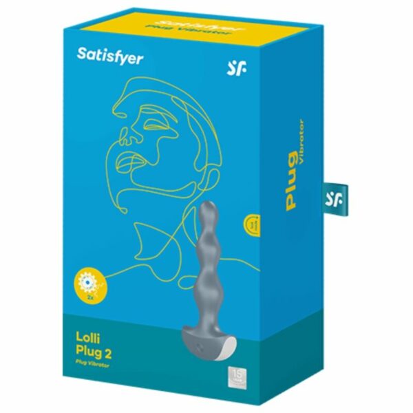 Satisfyer Lolli Plug 2 Plug Vibrator Gris - Imagen 3