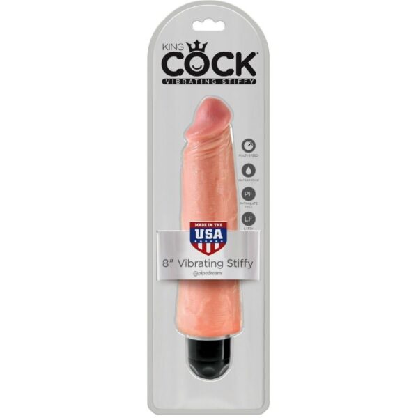 King Cock Vibrador Realistico Stiffy 20.3 Cm – Natural