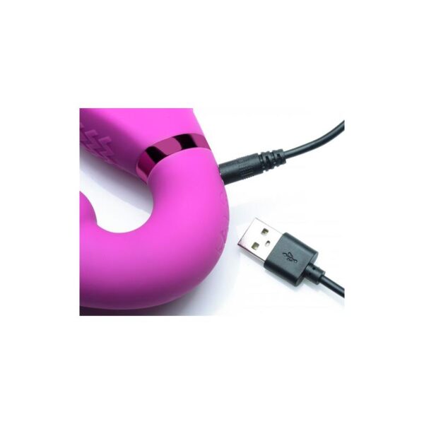 Inflatable Vibrador Doble Funcion Inflable Control Remoto Rosa - Imagen 3