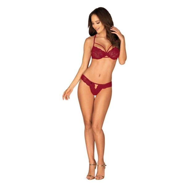 Ivetta Set 2 Piezas Sujetador Y Braguitas Rojo