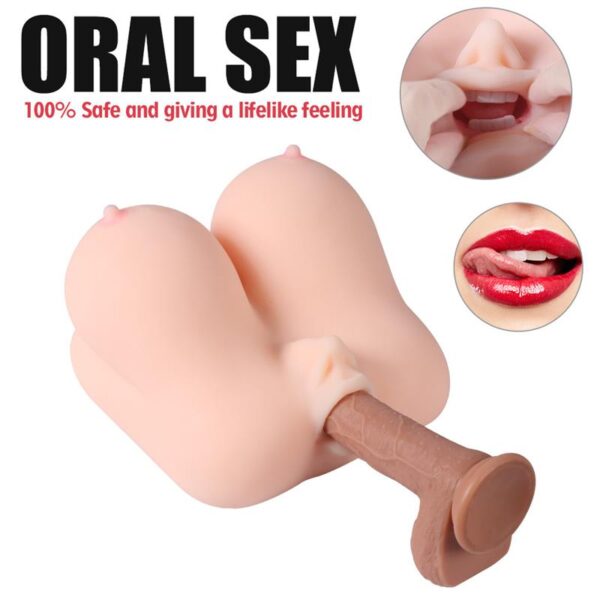 Jalome Masturbador 3 En 1 Vagina. Boca Y Pecho - Imagen 5
