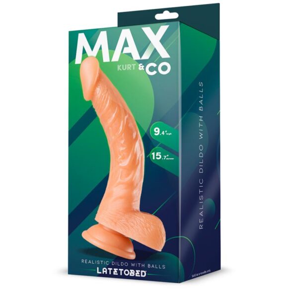 Kurt Dildo Realista Con Testículos Natural 9.4 – 24 Cm - Imagen 2