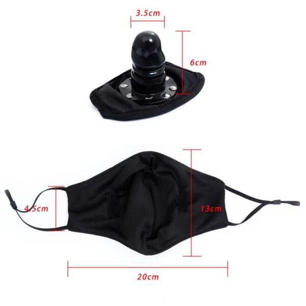 Mascarilla Con Accesorio DE Dildo Desmontable - Imagen 10