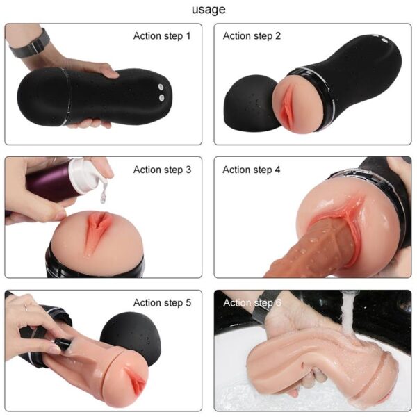 Masturabdor Con Vibrador Usb Tiny Man - Imagen 3