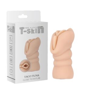 Masturbador Taco Tuna T-skin 12.6 Cm Natural