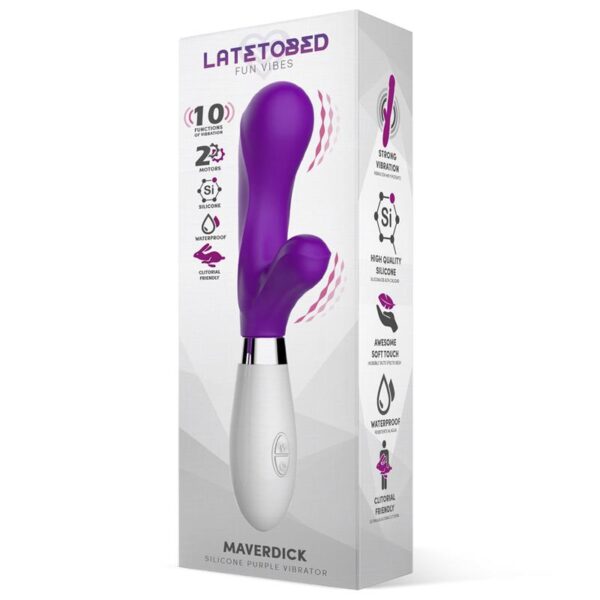 Maverdick Vibrador Silicona Púrpura - Imagen 2