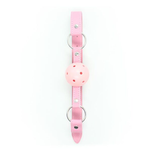 Mordaza Transpirable Ajustable Bola 4.5 Cm Rosa - Imagen 6