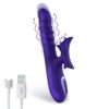 No. Fourteen Vibrador Función Telescópica Ondulante Y Lengua Alta Frecuencia Silicona Líquida Usb - Imagen 5
