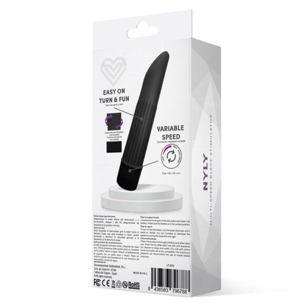 Nyly Estimulador Multi-velocidad Negro - Imagen 3