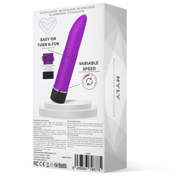Nyly Estimulador Multi-velocidad Púrpura - Imagen 3