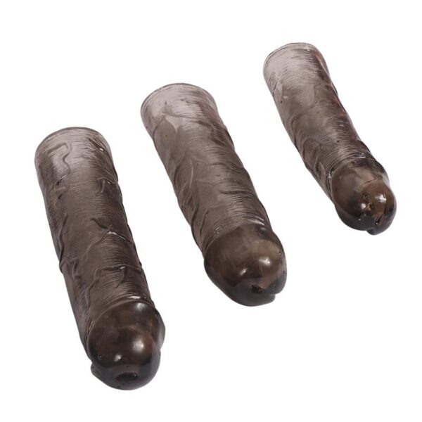 Pack 3 Fundas Para El Pene Alex Color Negro - Imagen 2