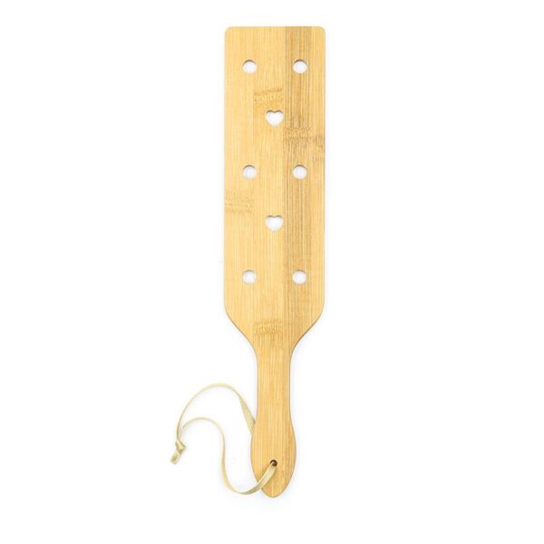 Pala DE Bambú Con Corazones 33 Cm