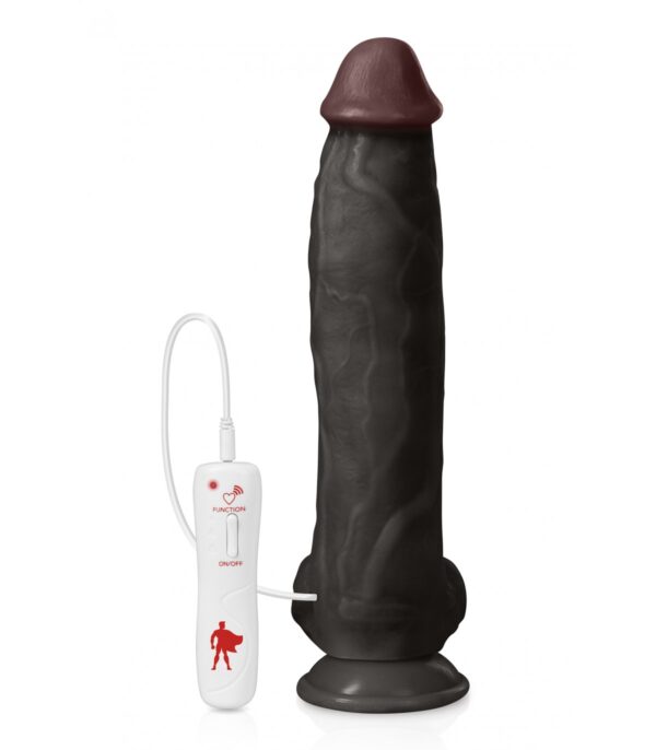 Pene Realista Vibrador Negro the Power 31 Cm - Imagen 3