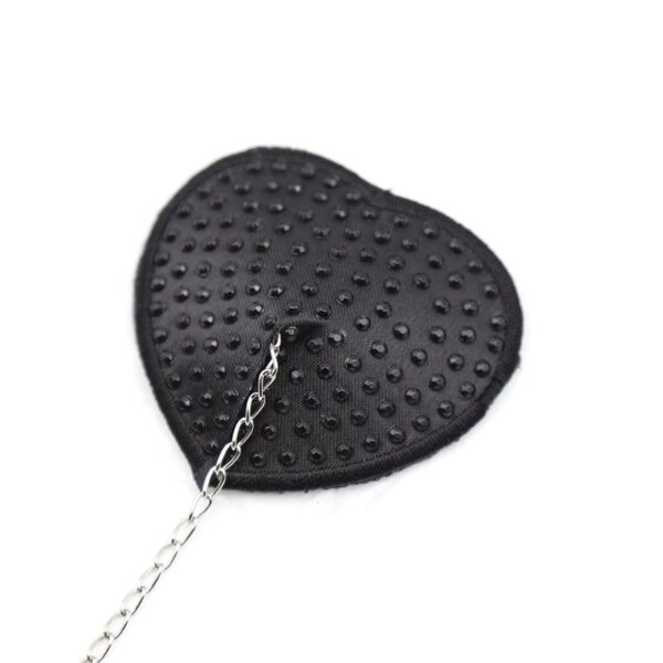 Pezoneras Con Cadena DE Metal Negro - Imagen 5