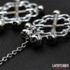 Pinzas DE Metal Para Pezones Cadena Y Cascabeles - Imagen 3