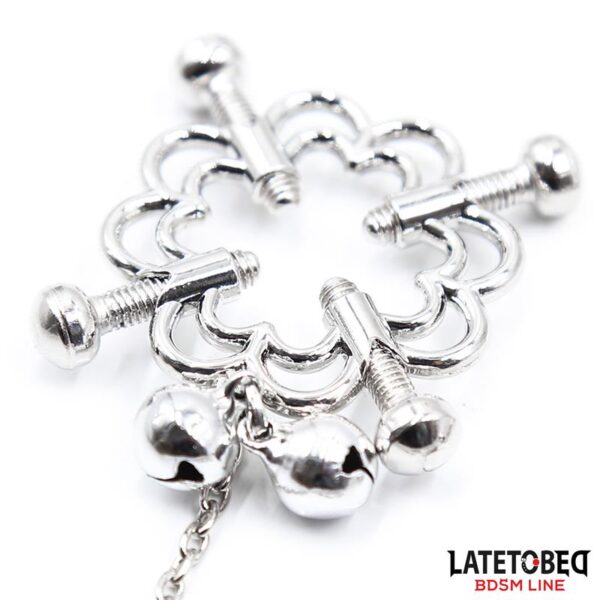 Pinzas DE Metal Para Pezones Cadena Y Cascabeles - Imagen 7