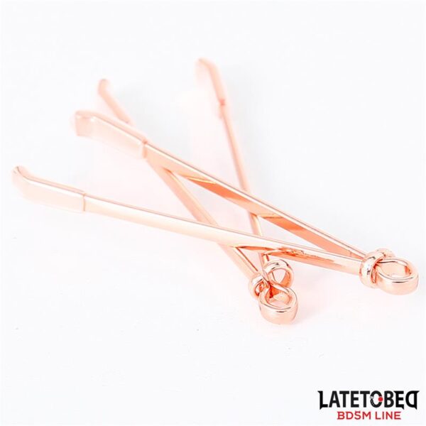 Pinzas Para Pezones Color Oro Rosa - Imagen 3