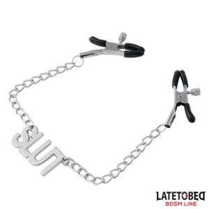 Pinzas Para Pezones Con Cadena – Slut