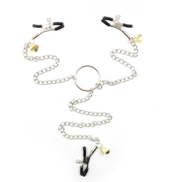 Pinzas Para Pezones Y Clitoris Con Cadena Metal