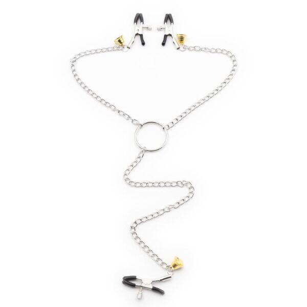 Pinzas Para Pezones Y Clitoris Con Cadena Metal - Imagen 2