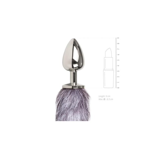 Plug Con Cola DE Zorro No. 4 – Plata - Imagen 4