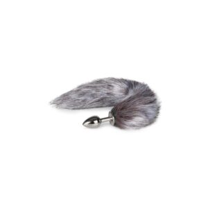 Plug Con Cola Zorro  No. 5 – Plata