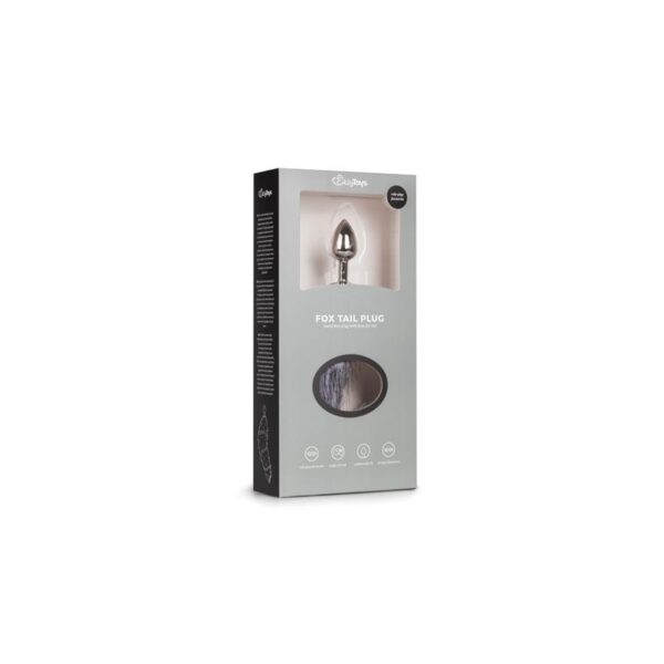 Plug Con Cola Zorro  No. 5 – Plata - Imagen 5