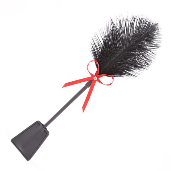 Plumas Y Pala 2 En 1 36 Cm Negro/rojo - Imagen 2