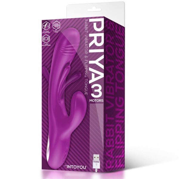 Priya Vibrador Con Lengua Con Movimiento Flipping - Imagen 6