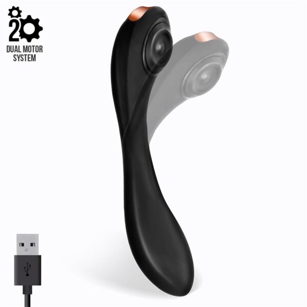 Pulsar Vibrador Con Esqueleto Articulado Silicona Usb - Imagen 4