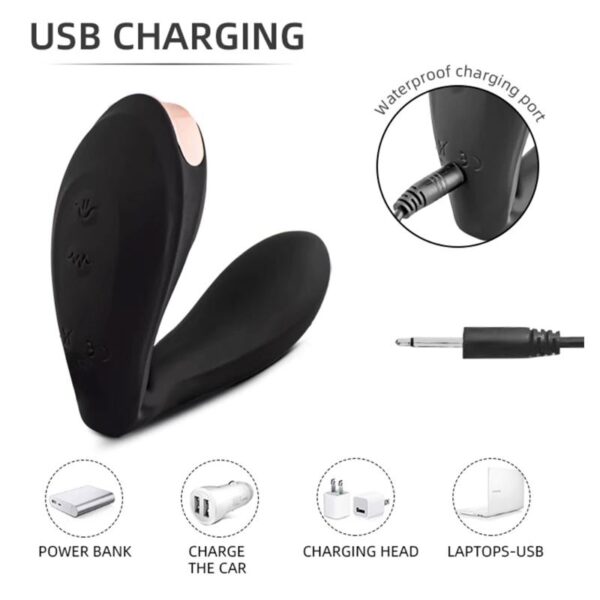 Pulsar Vibrador Con Esqueleto Articulado Silicona Usb - Imagen 8