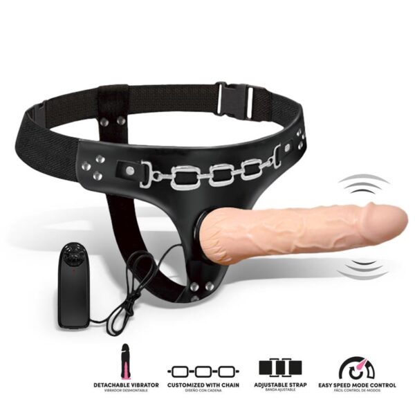 Ribbo Arnés Con Dildo Realista Con Vibración Y Control Remoto - Imagen 2