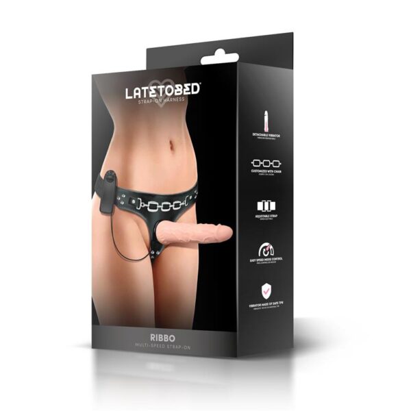 Ribbo Arnés Con Dildo Realista Con Vibración Y Control Remoto - Imagen 6
