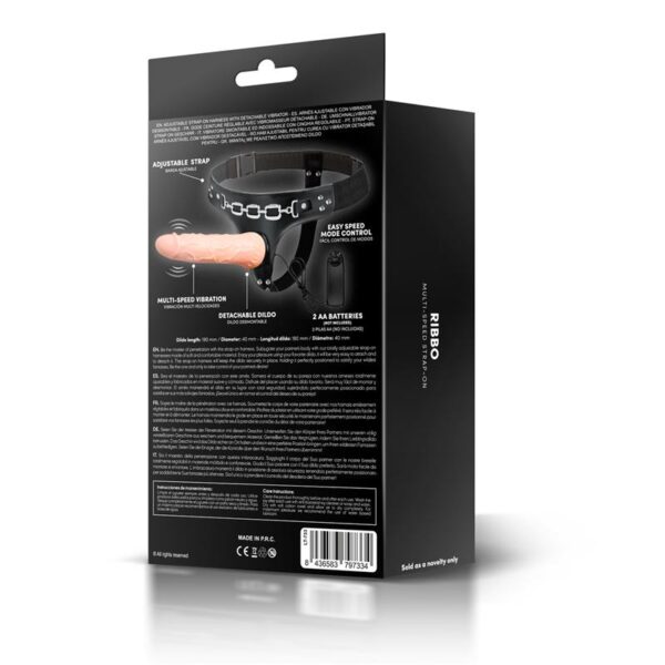 Ribbo Arnés Con Dildo Realista Con Vibración Y Control Remoto - Imagen 7