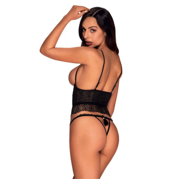 Romanesa Corset Y Tanga Talla L/xl - Imagen 2