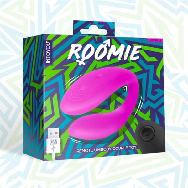 Roomie Vibrador Para Parejas Silicona Líquida Unibody Control Remoto Usb - Imagen 2