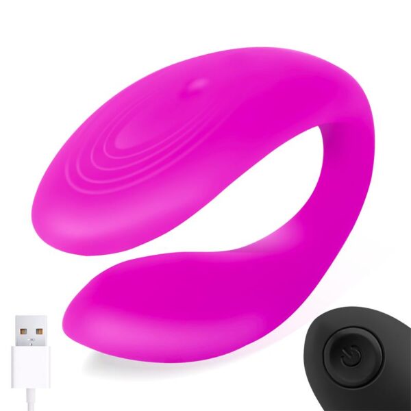 Roomie Vibrador Para Parejas Silicona Líquida Unibody Control Remoto Usb - Imagen 4